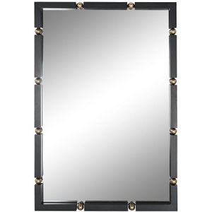 Wandspiegel Home ESPRIT Zwart Gouden Kristal Ijzer 64,5 x 5 x 96,5 cm