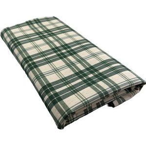 Tafelkleed Tartan Glasgow Groen XL - 140x300 - Vlekbestendig - Geïmpregneerd Katoen - Mood Company