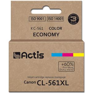 Actis KC-561 Canon printerinkt, vervanging Canon CL-561XL; Supreme; 18ml; blauw, paars, geel. Pri...