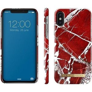 iDeal of Sweden Fashion Hoesje Apple iPhone X / XS Scarlet Red Marble