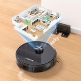 Tesvor S4 - Robotstofzuiger met LiDAR-Navigatie - 2200 Pa & App-Bediening
