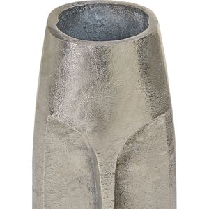 Beliani CARAL - Bloemenvaas - Zilver - Aluminium