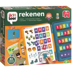 Jumbo Ik Leer Rekenen - Educatief spel voor kinderen vanaf 4 jaar - 15 kaarten met 83 opdrachten op 6 niveaus