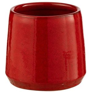 J-Line bloempot Rond - keramiek - rood - extra small