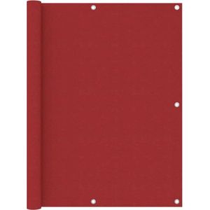 vidaXL - Balkonscherm - 120x600 - cm - oxford - stof - rood