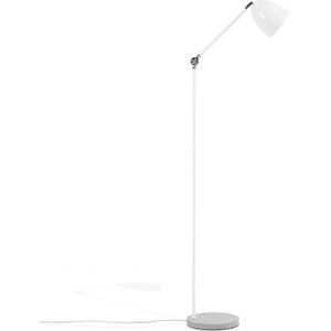 Beliani CHANZA  - Staande lamp - Wit - Metaal