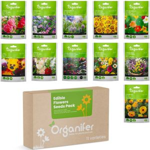 Organifer - Eetbare Bloemen Zaden Pakket - 11 Soorten