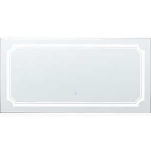 Beliani ARROMACHNES - LED-spiegel - Zilver - Glas