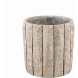 PTMD Bloempot Imani - 30x30x30 cm - Cement - Taupe