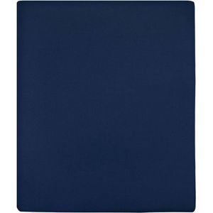 vidaXL Hoeslakens 2 st jersey 140x200 cm katoen marineblauw