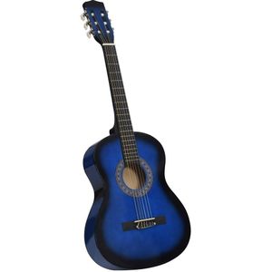 Gitaar klassiek beginner en kinderen 3/4 36&#34; blauw