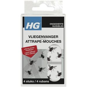 HG - Vliegenvanger hg hgx kleefstrips 4 stuks | Pak a 4 stuk | 6 stuks