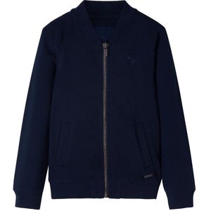 Kindervest met rits 116 marineblauw