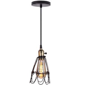 Homestyle Pro MK006-B Industriële Hanglamp 19x23 cm Zwart/Metaal