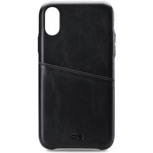 Senza Pure Leather Cover with Card Slot Apple iPhone Xs Max Deep Black