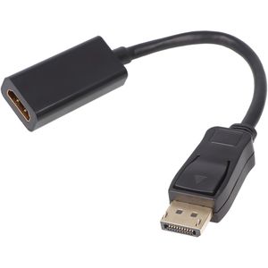 DisplayPort / HDMI-adapterkabel 1.2, vergulde DisplayPort-stekker> HDMI-bus (type A)