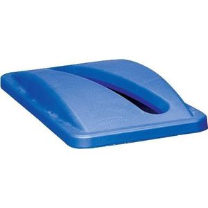 Deksel rubbermaid slim jim vented papier blauws-s1 stuk