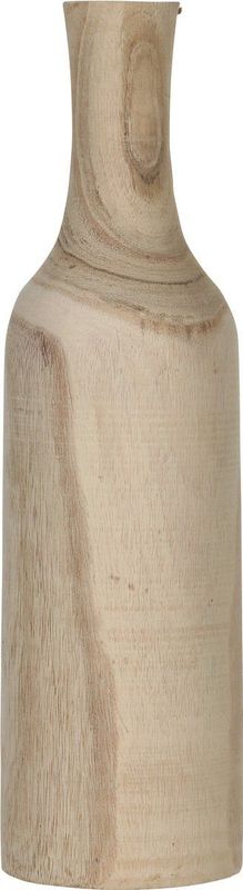 Mica Decorations Vaas Fles Pia - H 47 X 13 - Hout - Handgemaakt