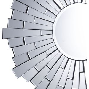 VIRE - Wandspiegel - Zilver - MDF
