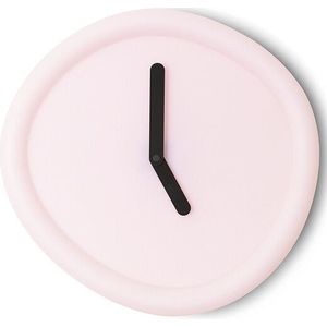 Ronde Klok Babyroze / Round Clock Babypink - Design klok Werkwaardig