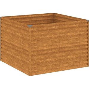 vidaXL - Plantenbak - verhoogd - 100x100x69 - cm - cortenstaal