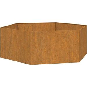 VidaXL Plantenbak Roestig 120x120x45 cm Cortenstaal