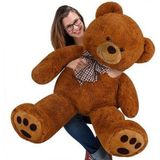 Monzana Knuffelbeer - Pluche - 100cm - Bruin