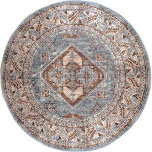 Veer Carpets Vloerkleed Laria Blue 3 Rond - ø120 cm