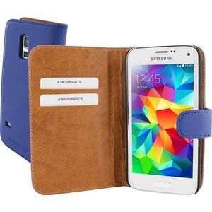 Mobiparts Premium Wallet Case Samsung Galaxy S5 Mini Blue