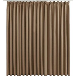 vidaXL-Gordijn-verduisterend-met-haken-290x245-cm-taupe