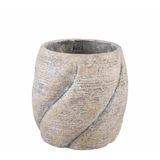 PTMD Bloempot Evanthia - 30x30x30 cm - Cement - Taupe