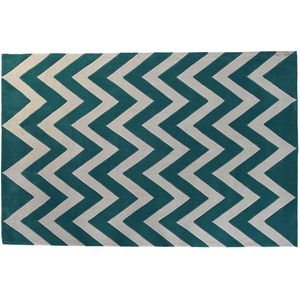 Tapijt DKD Home Decor 160 x 230 x 2 cm Polyester Zig-zag Tweekleurig