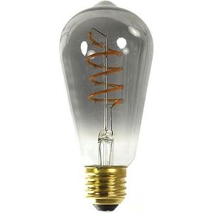 Decostar - Lamp edison glas l5,8b5,8h13 cm grijs