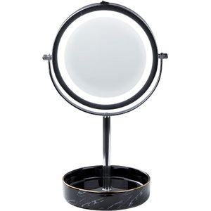 Beliani SAVOIE - Make-up spiegel - Zilver/Zwart - IJzer