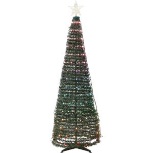 Beliani SAARLOQ - LED kerstboom - Groen - 188 cm -  Synthetisch materiaal