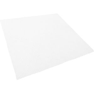 DEMRE - Shaggy Vloerkleed - Wit - 200 X 200 cm - Polyester