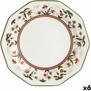 Dessertbord Queen´s By Churchill Assam Gebloemd Keramisch Porslin Ø 20,5 cm (6 Stuks)