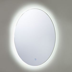 Beliani VIRIAT - LED-spiegel - Zilver - Glas