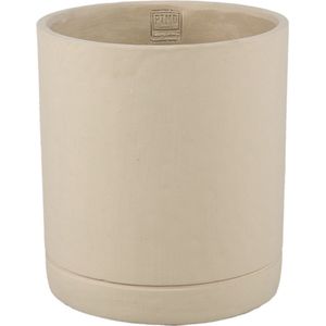 PTMD Bloempot Vik - 24x24x27 cm - Cement - Taupe