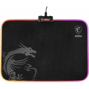 Mauspad Gaming MSI Agility GD60 RGB Beleuchtung mit USB-A Anschluss Stoff 39x29cm Black