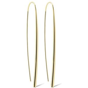 Casa Jewelry Oorhangers Bender L - Goud Verguld