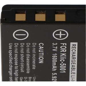 AccuCell-batterij geschikt voor Sanyo DB-L50-batterij, Xacti VPC-HD1000