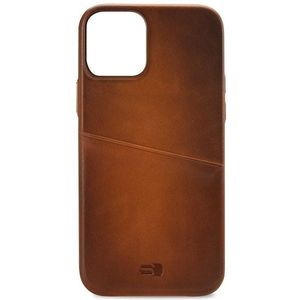 Senza Desire Leather Cover with Card Slot Apple iPhone 13 Pro Max Burned Cognac