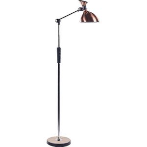 Beliani ANDROMEDA - Staande lamp - Koper - Synthetisch materiaal