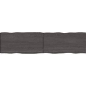 vidaXL-Tafelblad-natuurlijke-rand-160x40x(2-6)cm-eikenhout-donkerbruin