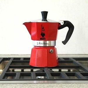 Bialetti Moka Express Red 3-kops Italiaanse Koffiepot (3 Stuks)