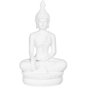 Decoratieve figuren Wit Boeddha 24 x 14,2 x 41 cm
