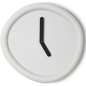 Ronde Klok Lichtgrijs / Round Clock Lightgrey - Design klok Werkwaardig