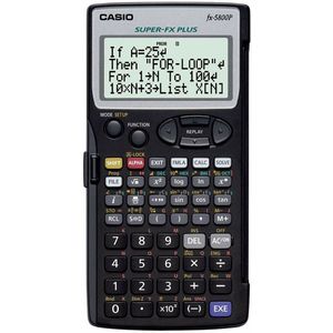 Wetenschappelijke rekenmachine Casio FX-5800P-S-EH Zwart