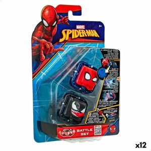 Behendigheidsspel Spider-Man Battle Cubes (12 Stuks)